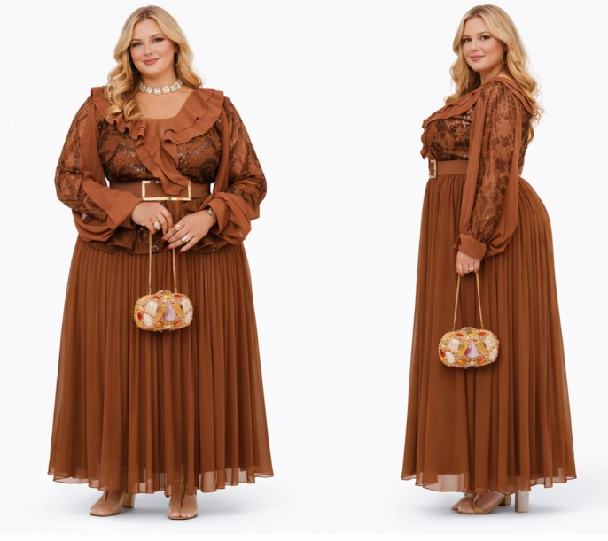 ROBE ELEGANTE PLISSÉE