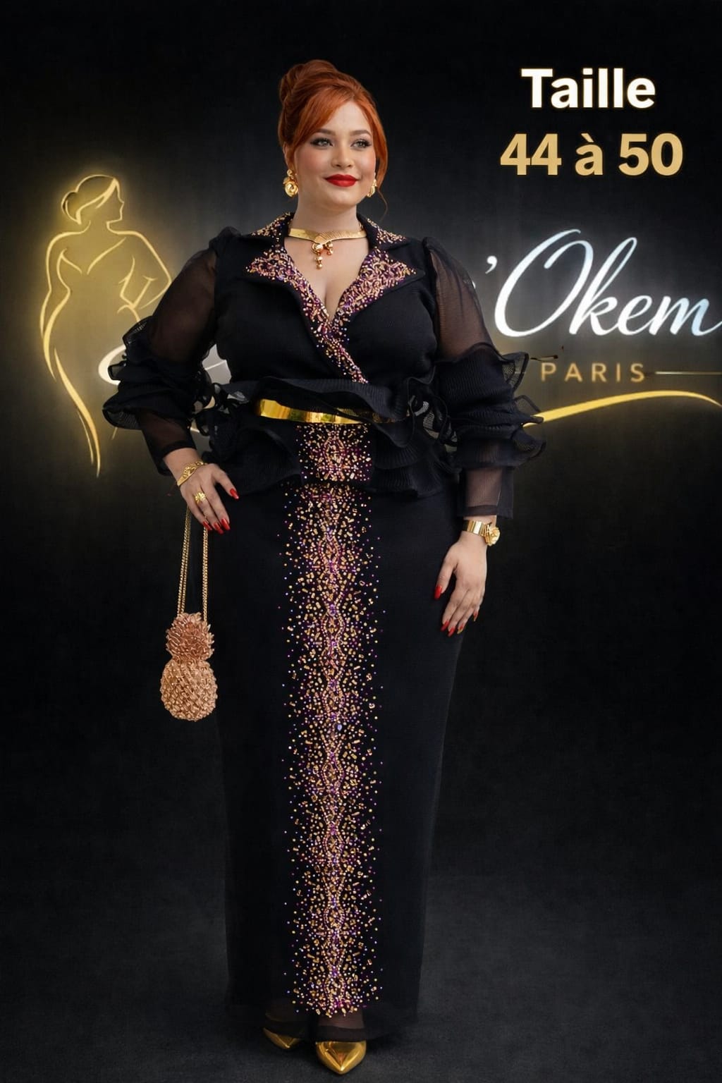 ✨ Robe Élégance Prestige – Miss’Okem Paris ✨