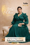 ROBE LUXE EMERAUDE-TAILLE 44 à 50
