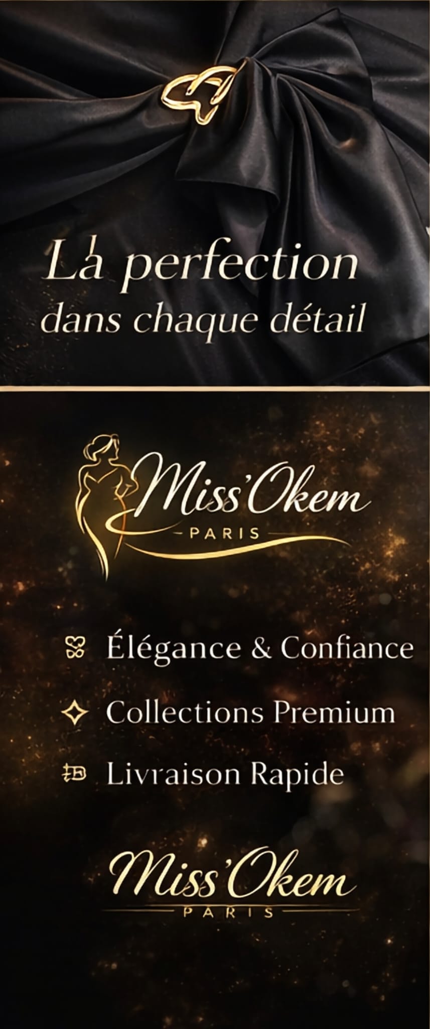 🛍️ Ensemble Élégance Noire – Miss’Okem Paris